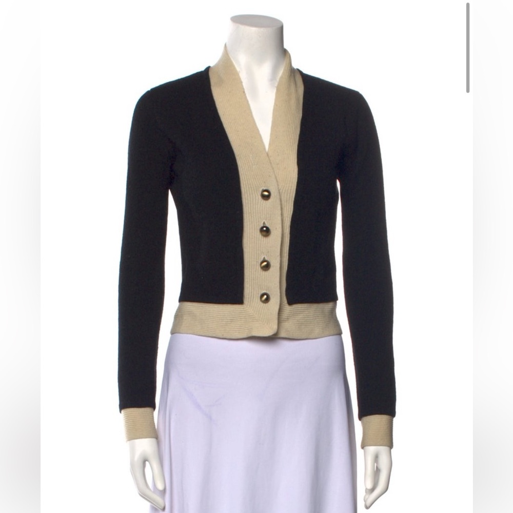 Searle Wool Color Block Cardigan